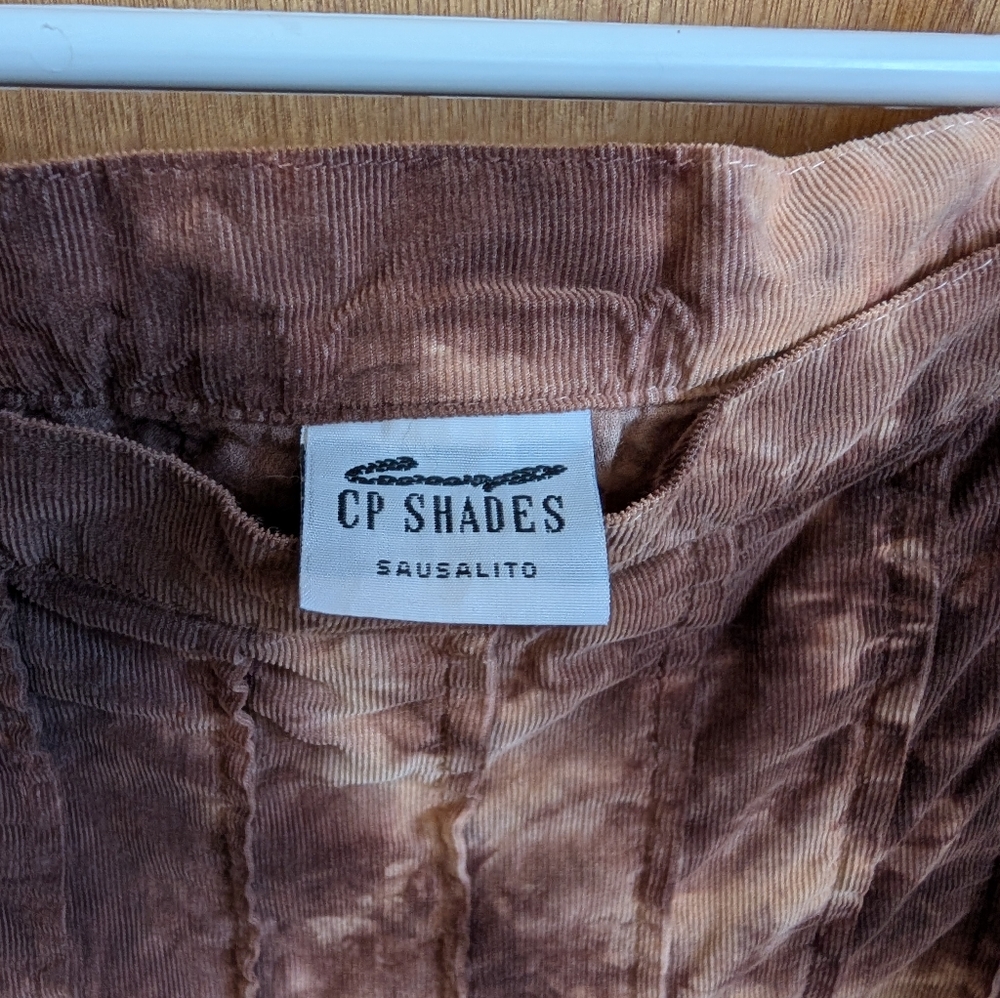 CP shades tie dye skirt size medium shades of brown and tan